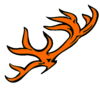 Deer Rack Orange Cut Image